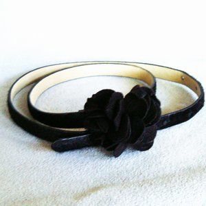 Talbots Black Calfskin Belt